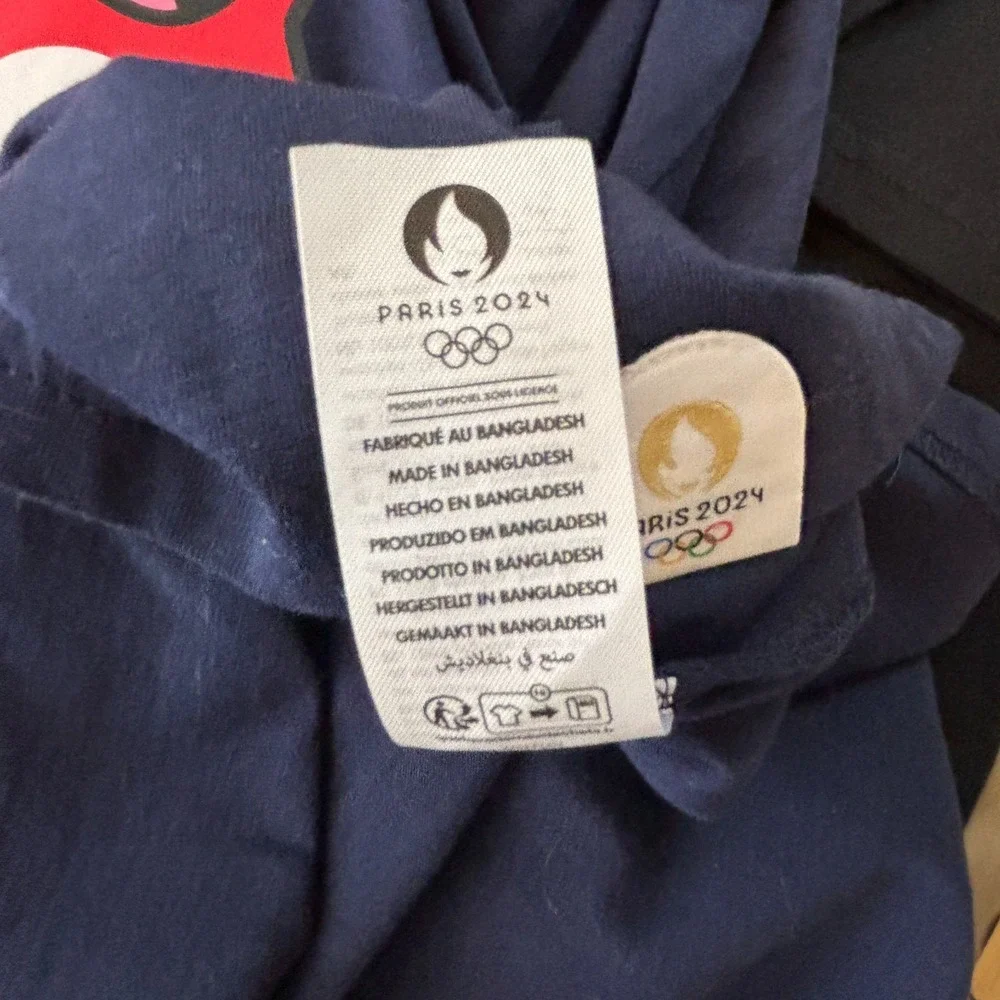 Olympic Games Official Licensed Tee Paris 2024 Shirt Mens XL Black  NWOT